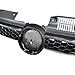 OTMGTGM Front Bumper Grille Black w/Chrome Trim Honeycomb Hex Mesh Carbon Fiber Print Compatible with 2010-2014 VW Volkswagen Golf GTI Sportwagen MK6