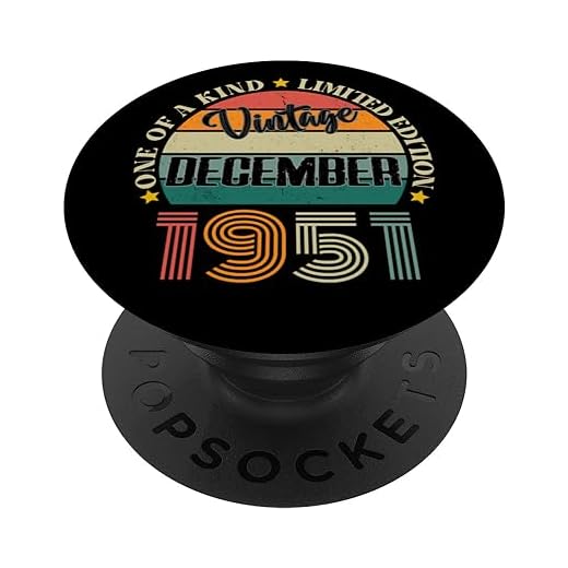 73 Años Vintage Diciembre 1951 73 Cumpleaños Retro PopSockets PopGrip Intercambiable