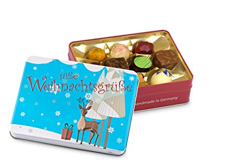 Präsentdose "Süße Weihnachtsgrüße" 125g, Manufakturqualität!, handgefertigt von den Konditoren der Confiserie Rabbel...für ein Lächeln mehr am Tag Cover