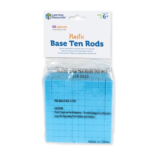 Barres Base 10 mathématiques apprentissage valeur de position lot de 50