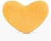 Yanyan Cuscino a forma di cuore morbido cuscino a forma di cuore in peluche, cuscino per divano e camera da letto, per amici, bambini, decorazione natalizia (giallo, 50 cm)