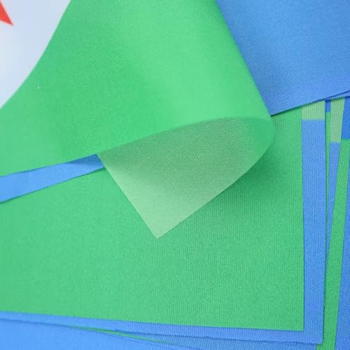Image of AZ FLAG Djibouti 6 meters BUNTING Flag 20 flags 9'' x 6'' - Djiboutian STRING flags 15 x 21 cm