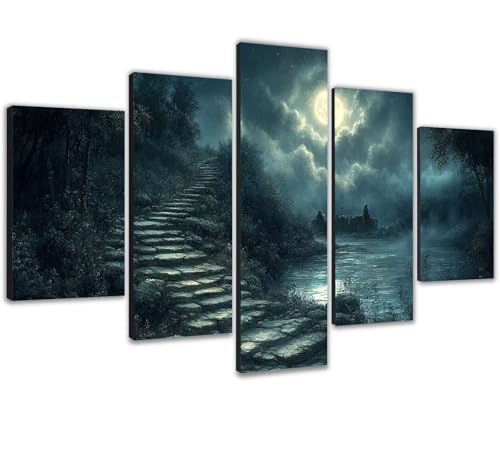 Activité manuelle adulte anti-stress avec grand canvas broderie diamant 125x80