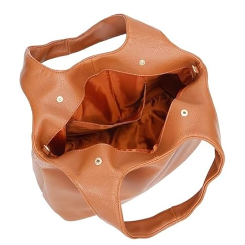 Image of white lily Hobo Shoulder Bag for Women, ladies Purse for Women Handbag, Tote Bag for Women's, Gifts for Women's, Pu Leather Tote Shoulder Bag With Adjustable Strap for Traveling, Office, College