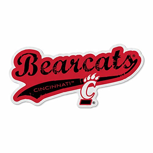 Rico Industries NCAA Cincinnati Bearcats Distressed Shape Cut Pennant - Home and Living Room Décor - Soft Felt EZ to Hang