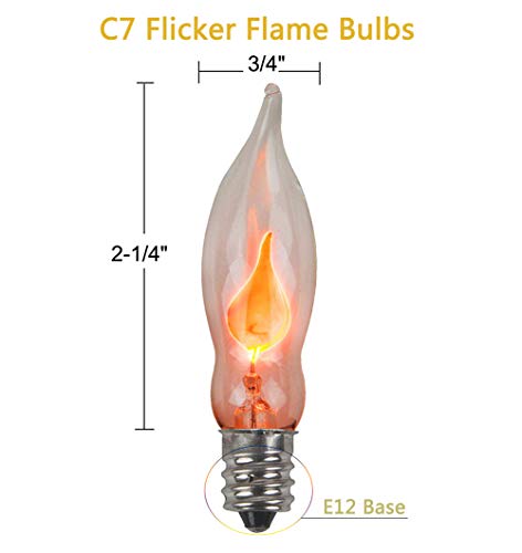 SUNSGNE-Christmas-Flicker-Flame-String-Lights-10Ft-Amber-Flame-Lights-Outdoor-Patio-Lights-C18-Christmas-String-Lights-for-Outdoor-Halloween-Christmas-Decoration-Green-Wire SUNSGNE Christmas Flicker Flame String Lights 10Ft Amber Flame Lights Outdoor Patio Lights C18 Christmas String Lights for Outdoor Halloween Christmas Decoration Green Wire