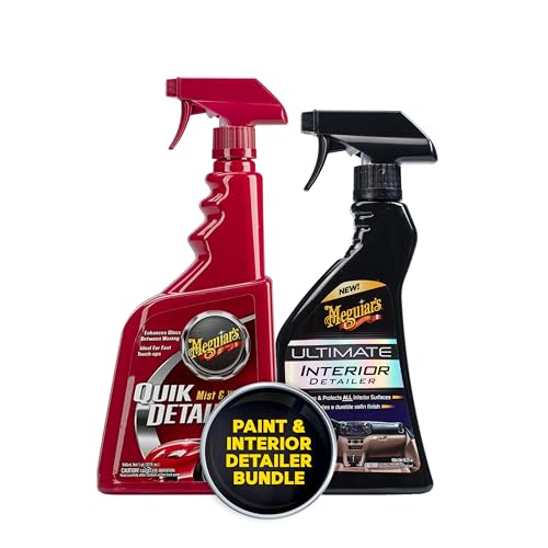 Meguiar's Quik Detailer Mist and Wipe - The Perfect Car Detailing Spray to Lightly Clean With a Quick and Easy Gloss Enhancement - 32 Oz