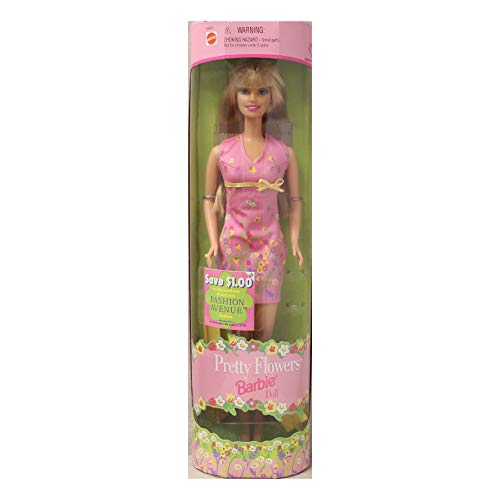 Muñeca Barbie Pretty Flowers 1999 miniatura 1