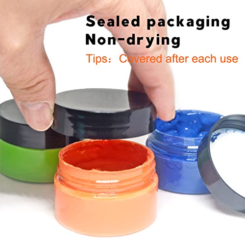 chalk paste chalk paste for silk screen stencils screen printing ink pigment for wood t-shirts fabric chalkboard diy home decor 12 bottles