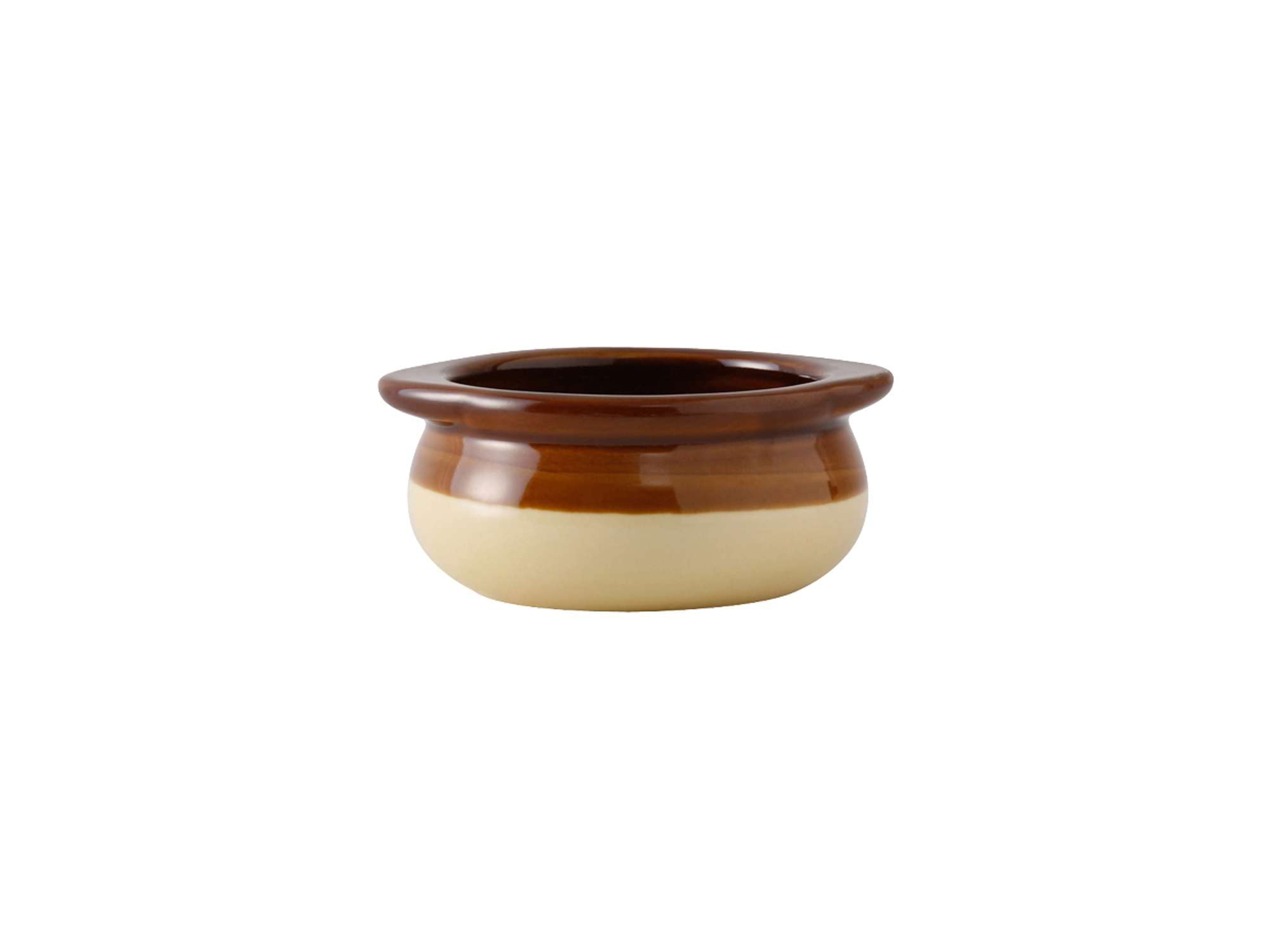 Tuxton China B6S-1003 Onion Soup Crock, 10 oz., 4-5/8" x 4-1/4" x 2-1/4"H, Microwave and Dishwasher Safe, Oven Proof, Fully Vitrified, Ceramic,