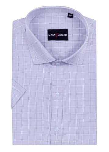 Image of Mark & Albert Men's Half Sleeves Cotton Formal Shirt