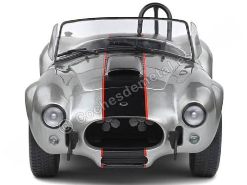 Solido 1:18 1965 Shelby Cobra 427 MkII color plateado miniatura 3