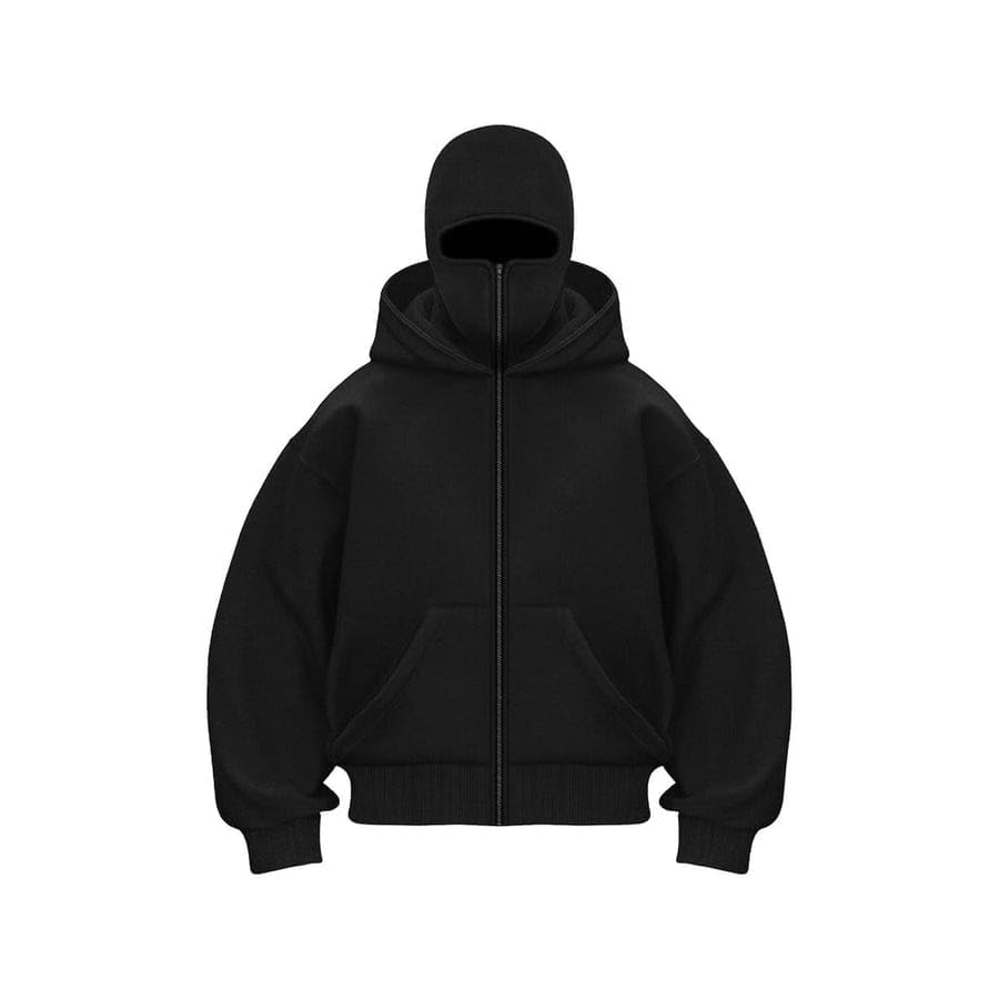 Styleverse Unisex Fleece Cotton Balaclava Regular Fit Hoodie Full