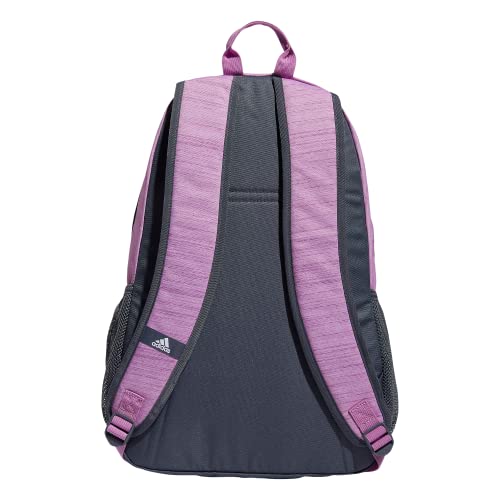 Image of adidas Foundation Backpack, Two Tone Bliss Lilac-Semi Pulse Lilac /Onix Grey /Silver Metallic, OSFA