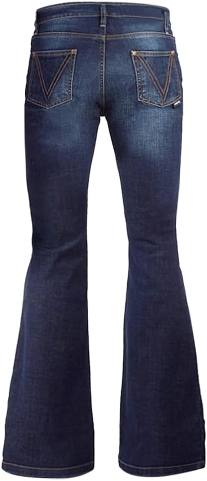 Men's Bell Bottom Jeans 60s 70s Outfits for Men,Mens Flare Jeans Bell Bottoms Pants Blue - Image 3