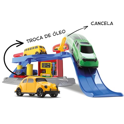 Brinquedo Posto de Gasolina Petro Radical com Carrinho (Sortido)