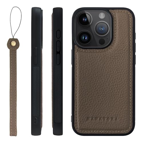 HANATORA for iPhone 15Pro �P�[�X �{�v �ϏՌ� �o���p�[�^ �X�}�z�P�[�X �X�}�z �X�g���b�v �t�� �V�������N���U�[ �M�t�g �g�[�v SPGGZ-15Pro-Taupe