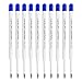 Produktbild Westcott Kugelschreiber Minen Blau 10 Stück | G2 Kugelschreiberminen XB 1,4 mm im 10er Nachfüllpack | kompatibel mit ISO Standard G2 | dokumentenechte blaue Tinte | E-733492 00