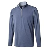 M MAELREG Mens Pullover Quarter Zip Golf Sport Casual Long Sleeve Golf Half Zip Pullover Sweatshirts for Men