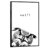 artboxONE Poster mit schwarzem Rahmen 30x20 cm Typografie 