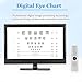 Hrxllb 18.5/21.5 Inch Screen Vision Chart Panel LED Visual Acuity Testing Chart Eye Vision Ophthalmic LCD Optical Tester Monitor Visual Acuity Chart Digital for Eye Exams(18.5in)