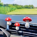 Voiture mignonne Air Rénovateurs de dispositifs d'évacuation, 3D Conception Diffuseur de champignons Vent Clip, Air Conditionnement Accessoires de Voiture pour Femmes et Hommes