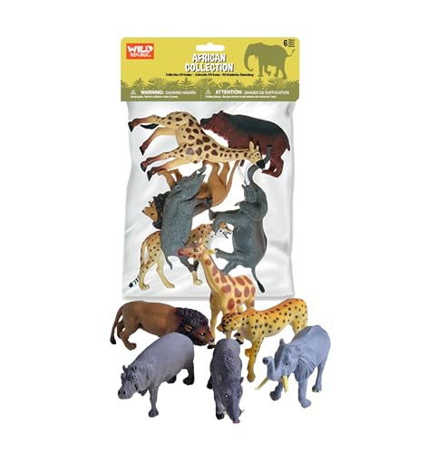 Animaux Africains Wild Republic Figurines Durables pour Éviter les Écrans