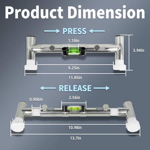DIMCOSG Steering Wheel Level Alignment Tool for Internal Diameter 270mm - 350mm Steering Wheel Holder Spring-Loaded Auxiliary Wheel Aligmment