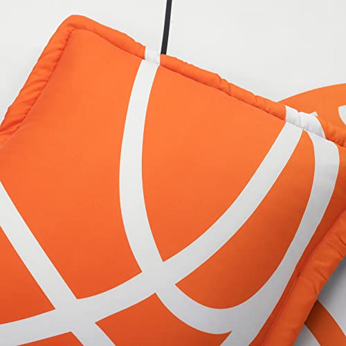 Lush Decor Basketball Game Reversible Oversized 5 Piece Comforter Set, Full/Queen, White & Navy #TOP4