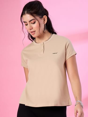 Image of CUPID Women Comfortable Cotton Round Neck Half Sleeve Casual T-Shirt, Sleep, Night, Yoga, Daily Gym n Lounge Wear Short Tee /Top for Girls