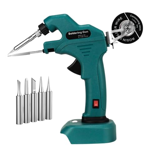はんだごて セット コードレスはんだごて 電気はんだごてキット セラミックヒーター付き 18V リチウムイオン電池用ポータブル高速溶接ツール DIYや修理に多目的に使える