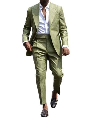 Costume deux pièces pour homme avec veste à revers et pantalon de cérémonie chic