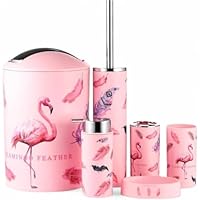 Set 6 Accessori Bagno - Dispenser Sapone, Portaspazzolino, Secchio, Spazzola WC, Pattumiera - Foto 5