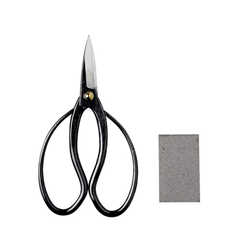 Wazakura Japanese Bonsai Trimming Care Kit Made in Japan - Hanafubuki Traditional Bonsai Scissors 7inch(180mm) + Sap Rust Eraser Gift Box Set