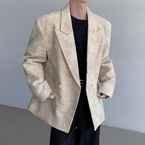 Men's Oversized Blazer Leisure Loose Streetwear Suit Jackets Casual Lightweight Suit Jacket4