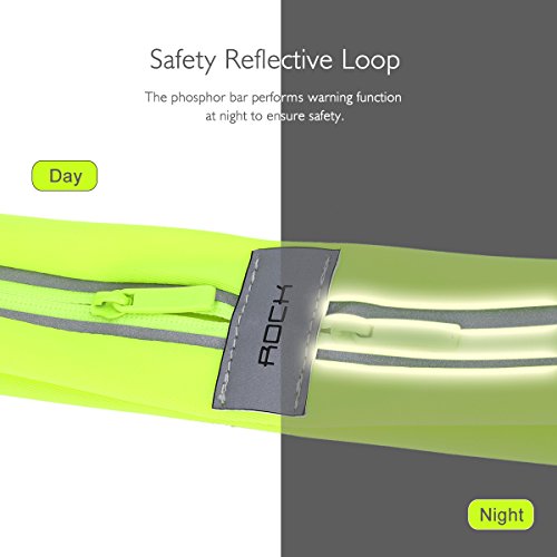 Pochete Rock Bag Esportiva Impermeabilizável Fluorescente P/Celulares Até 6 Polegadas (Verde)