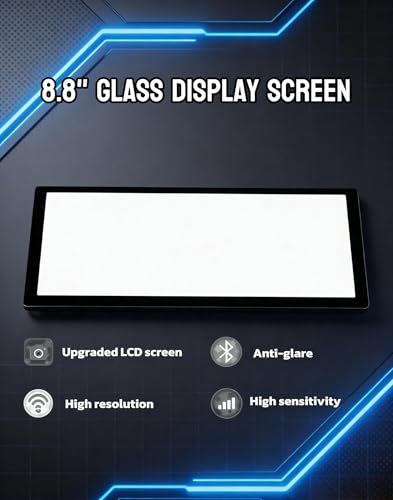Image of LQ088K9RA01 8.8 inch Glass Display Screen Replacement for 2012-2017 BMW L7 CID High 3 4 Series F30 F31 F32 F33 F34 F36 OEM Information Display 9292248 (NO LCD Panel)