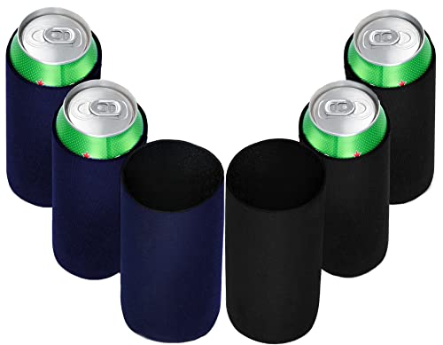 Enfriador de Latas de Cervezay Coca Cola, 6Pcs Funda CubreLatas de Neopreno y Silicona para Bebidas, Apto para Todo Tipo...