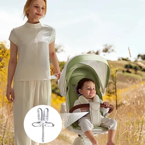 5 Punkt Gurt Hochstuhl Sicherheitsgurt,Ersatz-Sicherheitsgurte für Baby Kinderwagen Hochstuhl,Gurt Tripp Trapp Stuhl Gurt Verstellbare,Sicherheitsgurt Hochstuhl Wandelbare für Hochstuhl/Kinderwagen