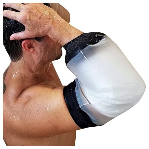 FIGHTECH PICC Line Shower Cover | Available in 3 Sizes | Reusable IV & PICC Line Sleeve | Waterproof Cast Cover for Elbow | PICC Line Covers for Upper Arm Wound (Weight: 170-250 pounds)