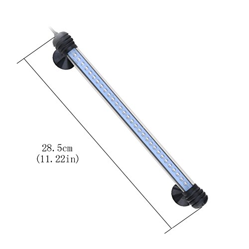 Aquarium Fish Tank Light Aquarium Decoration Submersible Lighting 30 Led 2W 28.5Cm Blue Waterproof Flood Lights Bar For Fish Tank By Gaoguangshang #TOP3