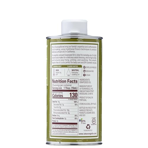 image for La Tourangelle, Expeller-Pressed Grapeseed Oil, High Heat Neutral Cook