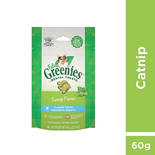 Feline Greenies Dental Treats For Cats Catnip Flavor 2.5 Oz. #TOP2
