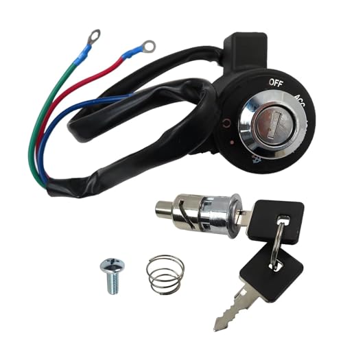 HaeKap New Ignition Key Switch Tail Box Lock Set with Keys Fits for 2006 Harley-Davidson Sportster 883 Police XL883P, Replace# 71441-94, 48154-05A