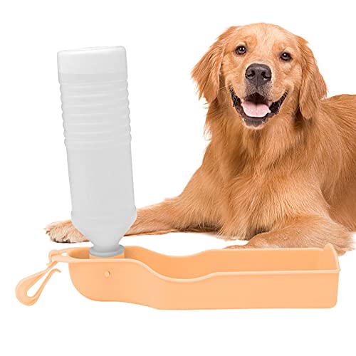 Botella de agua portátil para mascotas | Dispensador de agua de viaje para mascotas - Bebedero portátil a prueba de fugas para mascotas al aire libre, accesorios de salida para perros para senderismo