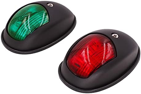 Obcursco LED Boat Navigation Lights, Boat Bow Light, Marine Boat Navigation lamp. Perfect for Pontoon, Skeeter, Power Boat and Skiff (Black)