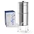 Culligan MaxClear 3 Gallon Gravity Water Filter System Removes Microplastics, PFAS & Lead, NSF/ANSI Certified, Brushed Stainless-Steel Countertop Filter with 6 Ceramic Filters