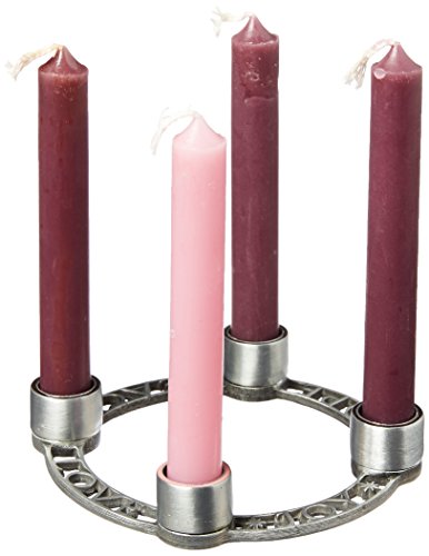 Cathedral Art, Purple (Abbey & CA Gift) Personal Advent Candleholder Wreath