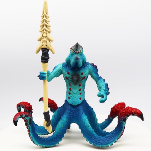 Doyomtoy Figura de Monstruo Pulpo, Figura de Juego de Criaturas Marinas, Figura de Monstruos y Criaturas, Figura de Acción con Partes Móviles y Giratorias, para Regalos de Cumpleaños para Niños