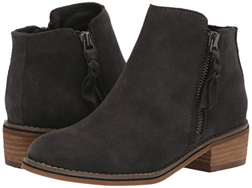 Blondo Women's Liam Waterproof Ankle Boot, Dark Grey Suede, 9 W US